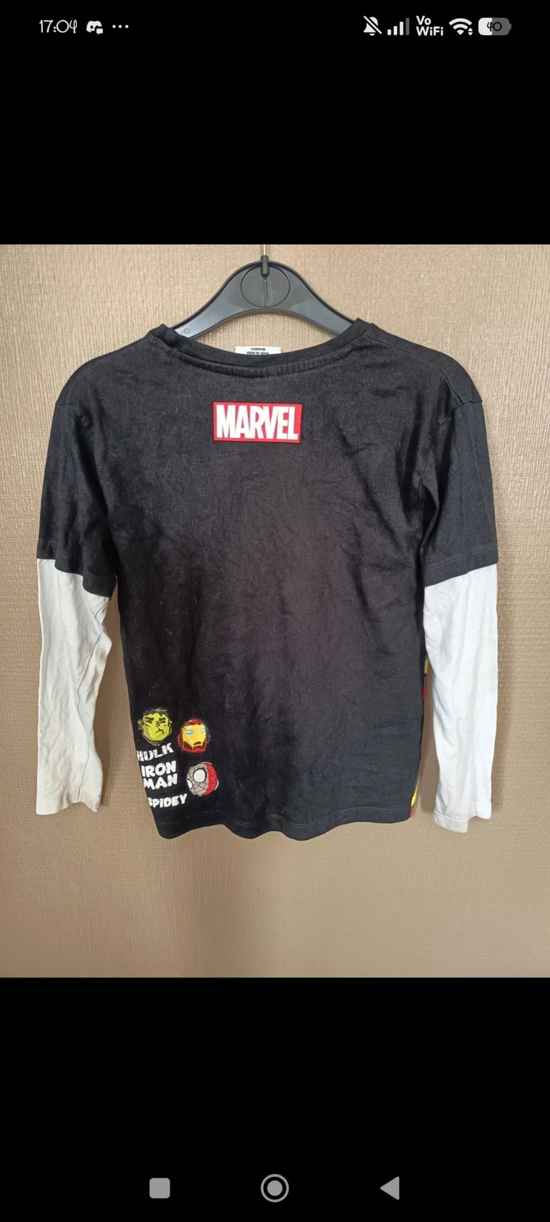 T-shirt Marvel manga longa 6 anos – photo 2